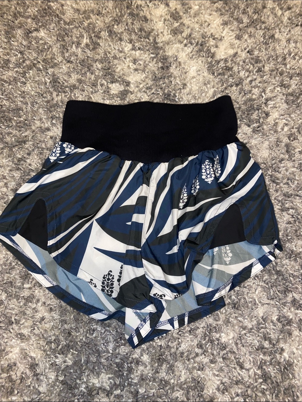 FP Movement by Free People Navy and White Patterned Athletic Shorts - Picture 5 of 7